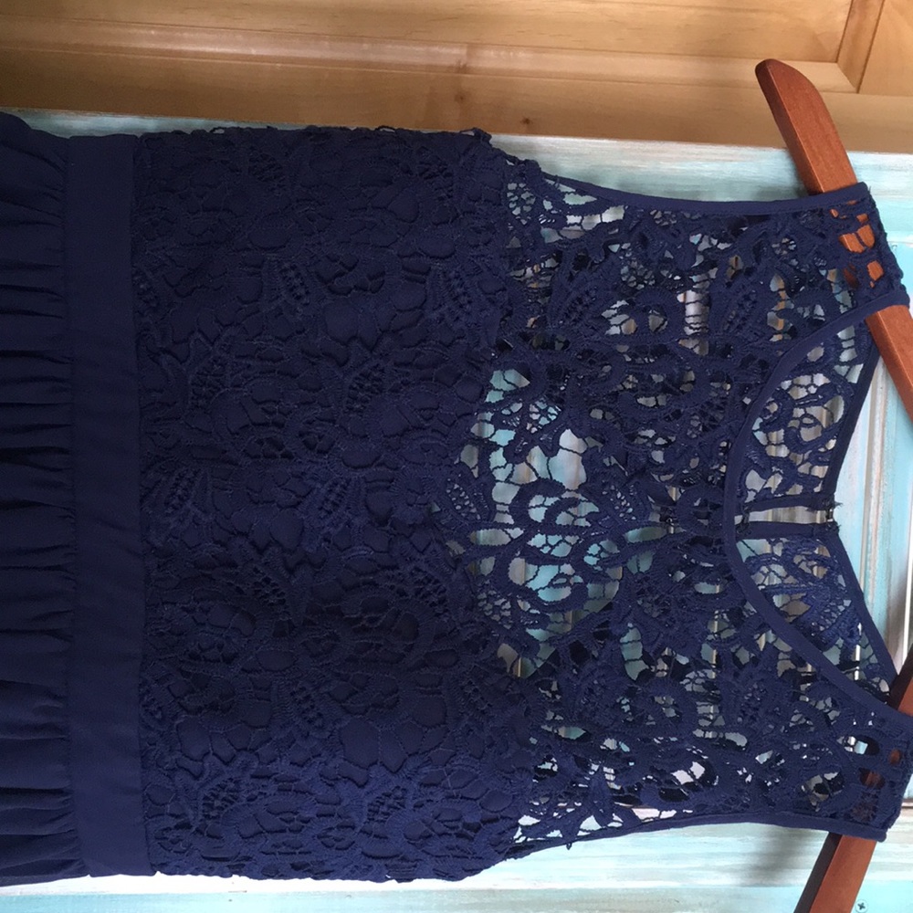 ❄️Beautiful Navy Mini Dress❄️ - Picture 2 of 6